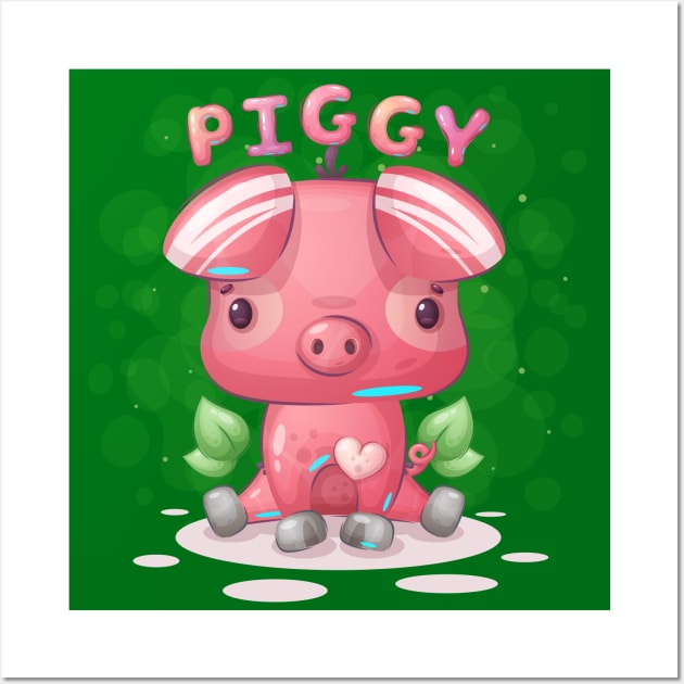 Sweet Baby Piggy Wall Art by KOTOdesign